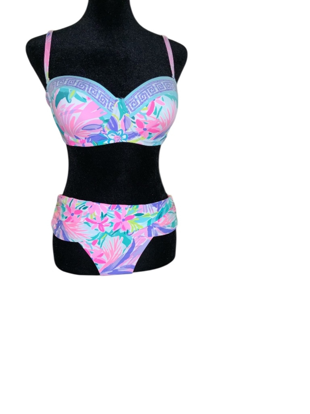 Lilly Pulitzer It Was All A Dream Floral Multicolor 2 Piece Bikini Swimsuit 6/8